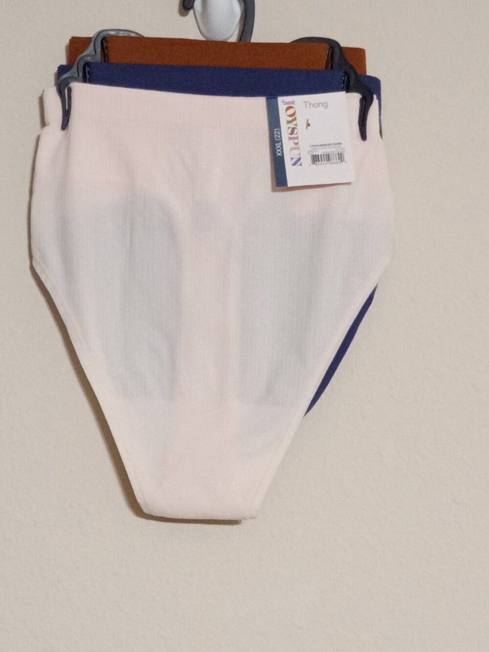NWT Women's JOYSPUN 3 pack Thongs Size XXXL